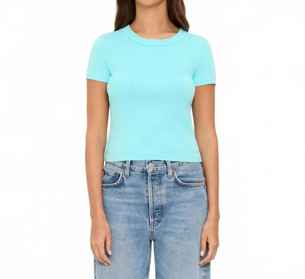 NEW MICHAEL STARS mimi crop tee in splash